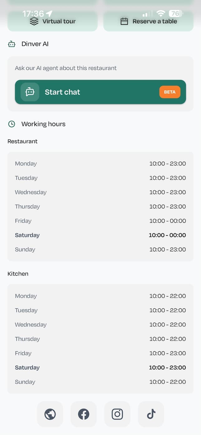 Working Hours